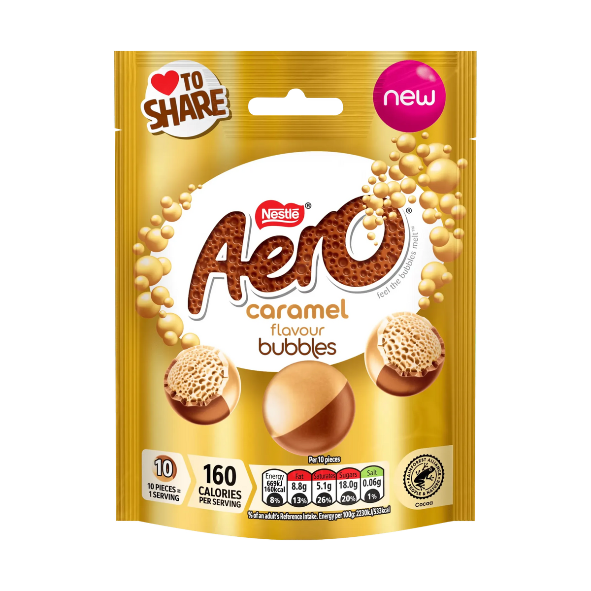 Aero Caramel Bubble Bar